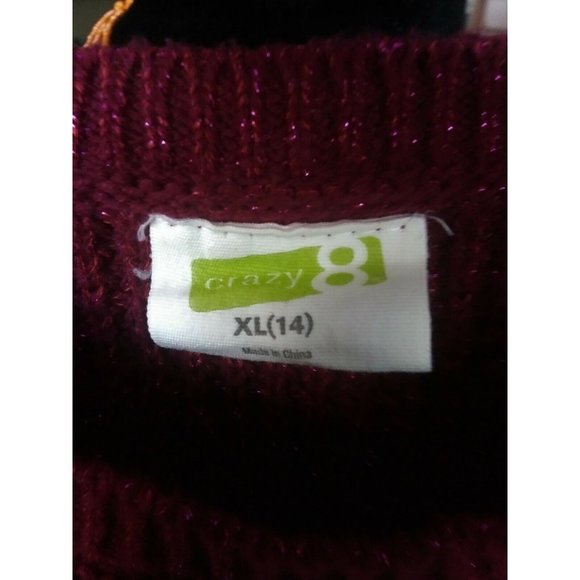 Sleeveless Sweater Dress Plum Crazy 8 (by Gymboree) Size 14 (XL) - Picture 3 of 4